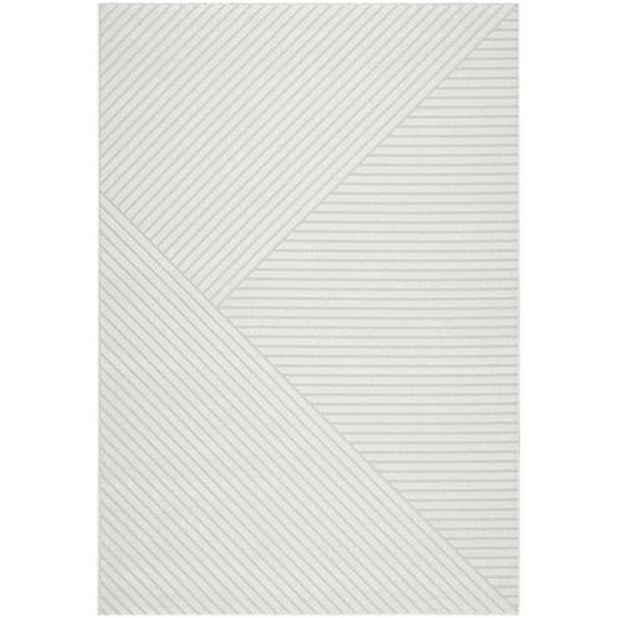 Dixie II - Tapis contemporain à motif géométrique - Couleur - Ecru, Dimensions - 160x230 cm