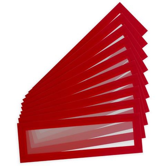 DJOIS by Tarifold Magneto Pro Solo - Pochette murale en-tête - Cadre rouge - Lot de 10