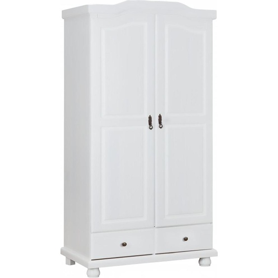 Dmora Multipurpose Wardrobe 2 Doors Dclar 56x200h cm White, Clothes Hanger 2 Doors