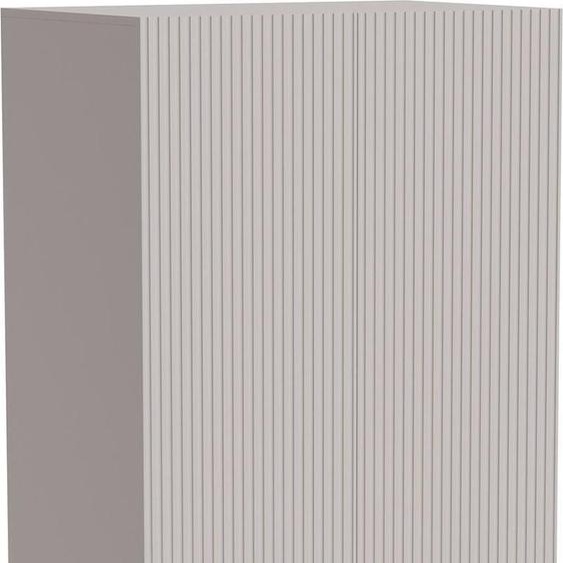 Caiazzo - Armoire 2 Portes, 90x199h cm Beige, Porte-manteaux
