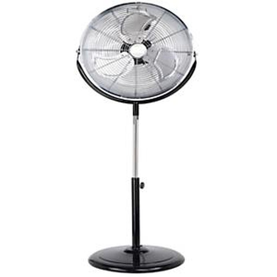 Domair Brasseur dair sur pied diamètre 45 cm 100W - Noir et chromé