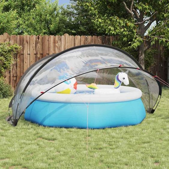 Dôme de piscine Transparent 336 x 322 x 160 cm PVC