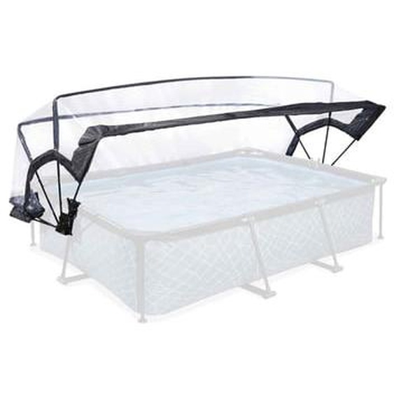 Dôme pour piscine rectangulaire transparent 300 x 200 cm