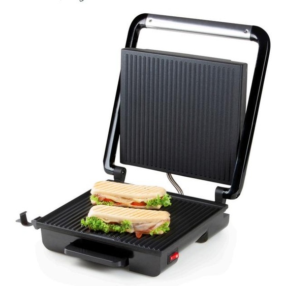 Domo - Gril de contact multifonction Domo, inox, noir