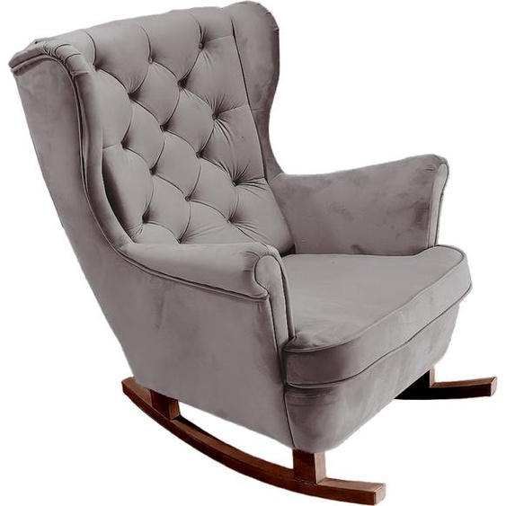 DomoHome Fauteuil de relaxation Fauteuil avec accoudoirs Fauteuil TV Lounge Fauteuil rembourré Fauteuil Couch Fauteuil avec accoudoirs Chaise Salon Fauteuil avec oreilles | 102x81x95cm | Grey_29841