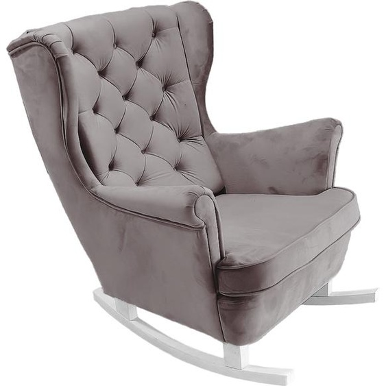 DomoHome Fauteuil de relaxation Fauteuil avec accoudoirs Fauteuil TV Lounge Fauteuil rembourré Fauteuil Couch Fauteuil avec accoudoirs Chaise Salon Fauteuil avec oreilles | 102x81x95cm | Grey_29841