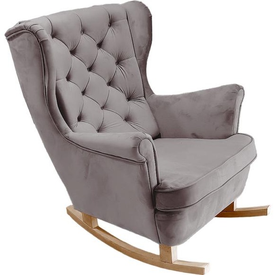 DomoHome Fauteuil de relaxation Fauteuil avec accoudoirs Fauteuil TV Lounge Fauteuil rembourré Fauteuil Couch Fauteuil avec accoudoirs Chaise Salon Fauteuil avec oreilles | 102x81x95cm | Grey_29841