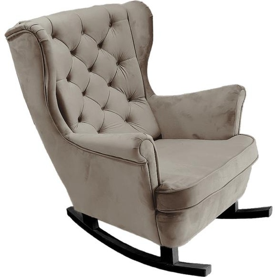 DomoHome Fauteuil de relaxation Fauteuil avec accoudoirs Fauteuil TV Lounge Fauteuil rembourré Fauteuil Couch Fauteuil avec accoudoirs Chaise Salon Fauteuil avec oreilles | 102x81x95cm | Grey_29843
