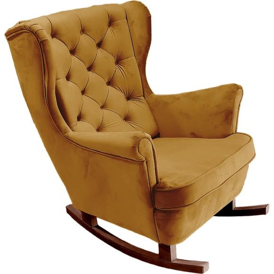 DomoHome Fauteuil de relaxation Fauteuil avec accoudoirs Fauteuil TV Lounge Fauteuil rembourré Fauteuil Couch Fauteuil avec accoudoirs Chaise Salon Fauteuil avec oreilles | 102x81x95cm | Olive_29816