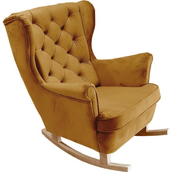 DomoHome Fauteuil de relaxation Fauteuil avec accoudoirs Fauteuil TV Lounge Fauteuil rembourré Fauteuil Couch Fauteuil avec accoudoirs Chaise Salon Fauteuil avec oreilles | 102x81x95cm | Olive_29816