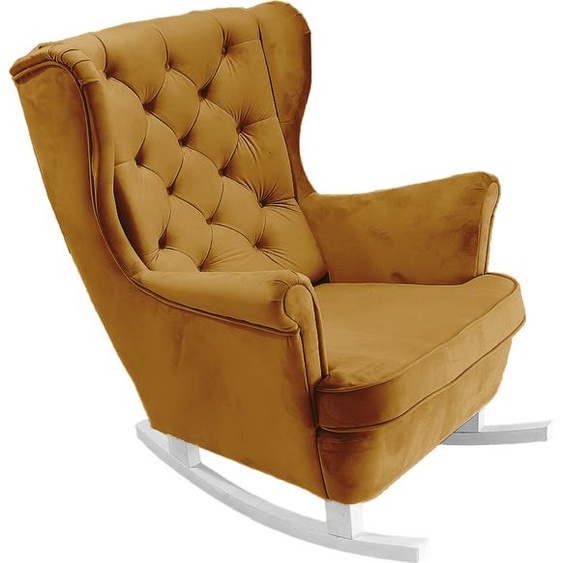 DomoHome Fauteuil de relaxation Fauteuil avec accoudoirs Fauteuil TV Lounge Fauteuil rembourré Fauteuil Couch Fauteuil avec accoudoirs Chaise Salon Fauteuil avec oreilles | 102x81x95cm | Olive_29816