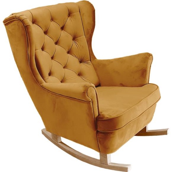 DomoHome Fauteuil de relaxation Fauteuil avec accoudoirs Fauteuil TV Lounge Fauteuil rembourré Fauteuil Couch Fauteuil avec accoudoirs Chaise Salon Fauteuil avec oreilles | 102x81x95cm | Olive_29817