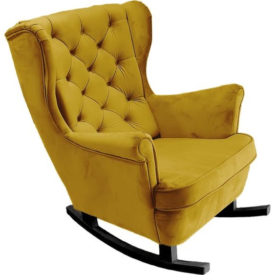 DomoHome Fauteuil de relaxation Fauteuil avec accoudoirs Fauteuil TV Lounge Fauteuil rembourré Fauteuil Couch Fauteuil avec accoudoirs Chaise Salon Fauteuil avec oreilles | 102x81x95cm | Olive_29818