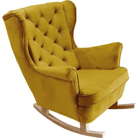 DomoHome Fauteuil de relaxation Fauteuil avec accoudoirs Fauteuil TV Lounge Fauteuil rembourré Fauteuil Couch Fauteuil avec accoudoirs Chaise Salon Fauteuil avec oreilles | 102x81x95cm | Olive_29818