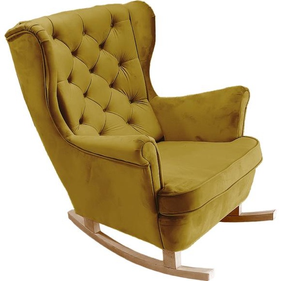 DomoHome Fauteuil de relaxation Fauteuil avec accoudoirs Fauteuil TV Lounge Fauteuil rembourré Fauteuil Couch Fauteuil avec accoudoirs Chaise Salon Fauteuil avec oreilles | 102x81x95cm | Olive_29819