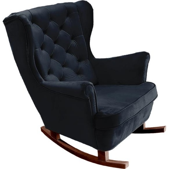 DomoHome Fauteuil de relaxation Fauteuil avec accoudoirs Fauteuil TV Lounge Fauteuil rembourré Fauteuil Couch Fauteuil de salon Fauteuil à oreilles | 102x81x95cm | Black_29863