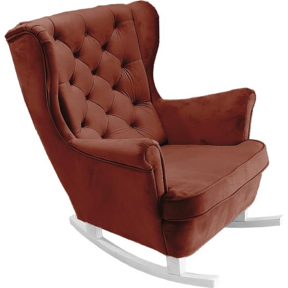 DomoHome Fauteuil de relaxation Fauteuil avec accoudoirs Fauteuil TV Lounge Fauteuil rembourré Fauteuil Couch Fauteuil de salon Fauteuil à oreilles | 102x81x95cm | Bourgogne_29833