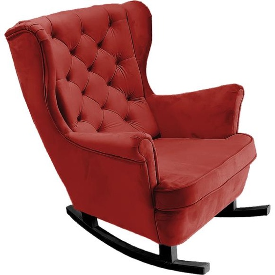 DomoHome Fauteuil de relaxation Fauteuil avec accoudoirs Fauteuil TV Lounge Fauteuil rembourré Fauteuil Couch Fauteuil de salon Fauteuil à oreilles | 102x81x95cm | Bourgogne_29834