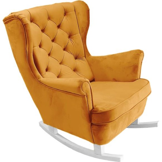 DomoHome Fauteuil de relaxation Fauteuil avec accoudoirs Fauteuil TV Lounge Fauteuil rembourré Fauteuil Couch Fauteuil de salon Fauteuil à oreilles | 102x81x95cm | Or_29820