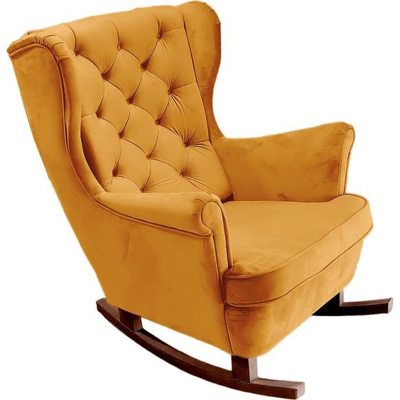 DomoHome Fauteuil de relaxation Fauteuil avec accoudoirs Fauteuil TV Lounge Fauteuil rembourré Fauteuil Couch Fauteuil de salon Fauteuil à oreilles | 102x81x95cm | Or_29821