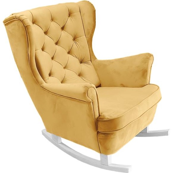 DomoHome Fauteuil de relaxation Fauteuil avec accoudoirs Fauteuil TV Lounge Fauteuil rembourré Fauteuil Couch Fauteuil de salon Fauteuil à oreilles | 102x81x95cm | Or_29822