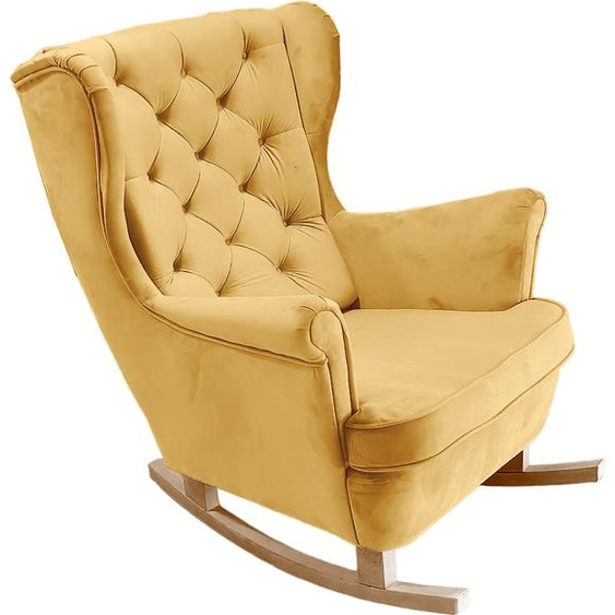 DomoHome Fauteuil de relaxation Fauteuil avec accoudoirs Fauteuil TV Lounge Fauteuil rembourré Fauteuil Couch Fauteuil de salon Fauteuil à oreilles | 102x81x95cm | Or_29822