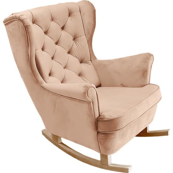 DomoHome Fauteuil de relaxation Fauteuil avec accoudoirs Fauteuil TV Lounge Fauteuil rembourré Fauteuil Couch Fauteuil de salon Fauteuil à oreilles | 102x81x95cm | Powder pink_29829