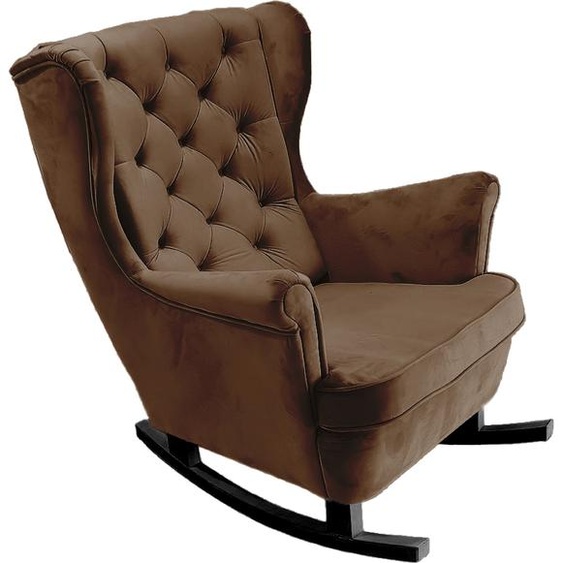 DomoHome Fauteuil de relaxation Fauteuil avec accoudoirs Fauteuil TV Loungesessel Fauteuil rembourré Couchsessel Armsessel Chair Fauteuil de salon Oreillette | 102x81x95cm | Dark brown_29826