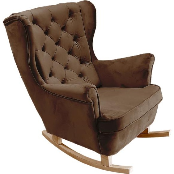 DomoHome Fauteuil de relaxation Fauteuil avec accoudoirs Fauteuil TV Loungesessel Fauteuil rembourré Couchsessel Armsessel Chair Fauteuil de salon Oreillette | 102x81x95cm | Dark brown_29826