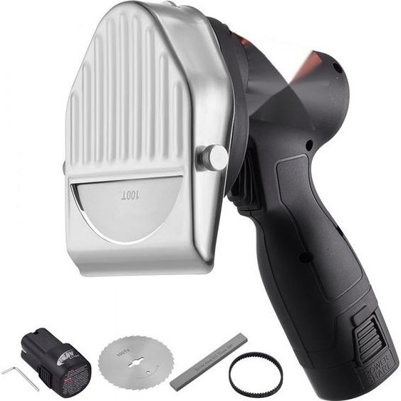 DönnerTrancheur 80 W Trancheur de kebab - Couteau électrique sans fil Gyroscope - Couteau à kebab turc Schawarma - 0-8 mm dépaisseur réglable - Trancheur de kebab commercial - Lame de 100 mm - Noir