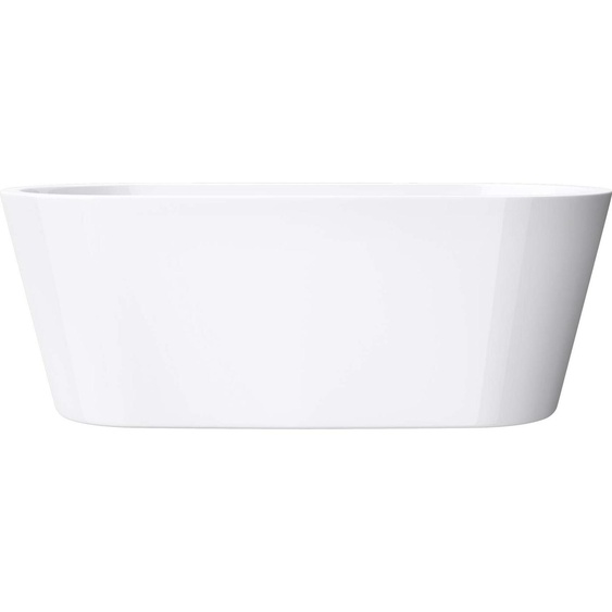 doporro Baignoire îlot Ovale pour Salle de Bain avec trop plein 180cm Blanc Vicenza505 Acrylique 180x80x65cm