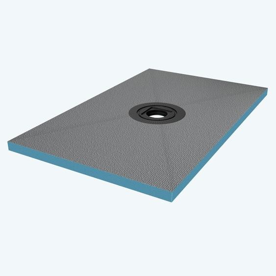 doporro Receveur à Carreler Recoupable sur Mesure pour Douche Bac de Douche avec Pente Intégrée 75x120x4cm Design XPS