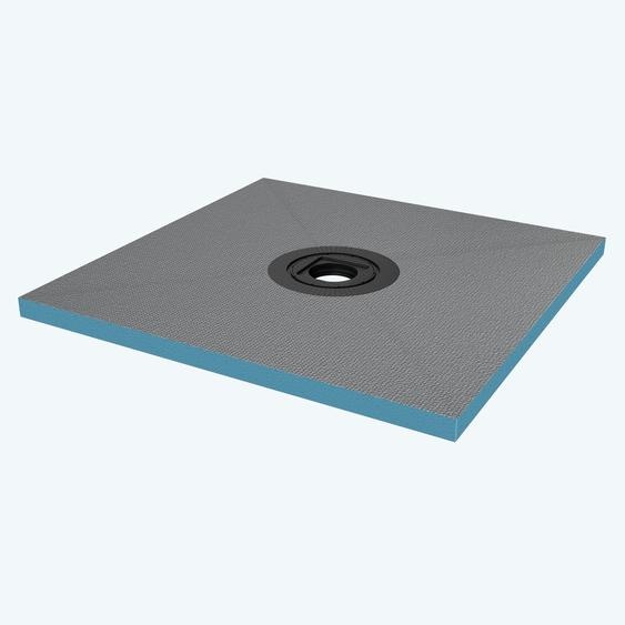 doporro Receveur à Carreler Recoupable sur Mesure pour Douche Bac de Douche avec Pente Intégrée 90x90x4cm Design XPS