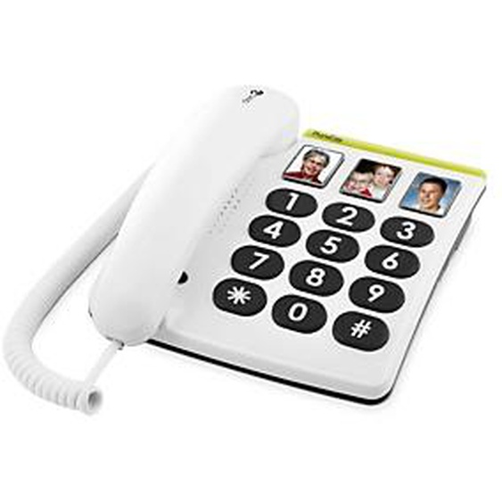 Doro Phone Easy 331ph, Téléphone analogique, 1 entrées, Blanc 4628