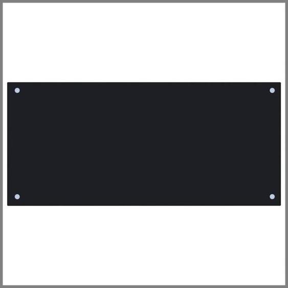 Dosseret de cuisine - CUQUE - Noir - 90 x 40 cm - Verre trempé - Protection anti-éclaboussures