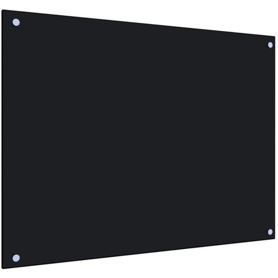 Dosseret de cuisine - MOTHINESSTO - LY5068 - Verre trempé - Noir - 80x60 cm