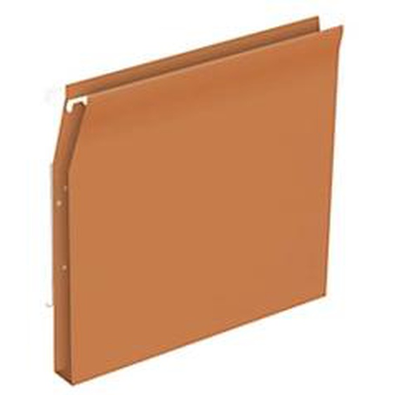 Dossier suspendus pour armoire Budget A4 Kraft - Volet dagrafage - Fond U 30 mm - Orange - Lot de 25