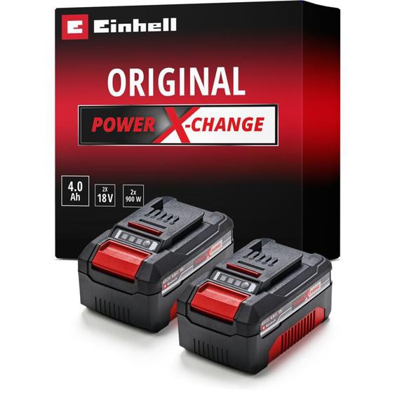 Einhell - Double batterie 2 x 4,0 Ah Twinpack Power X-Change (Lithium-Ion, 18 v, pour tous les appareils Power X-Change)