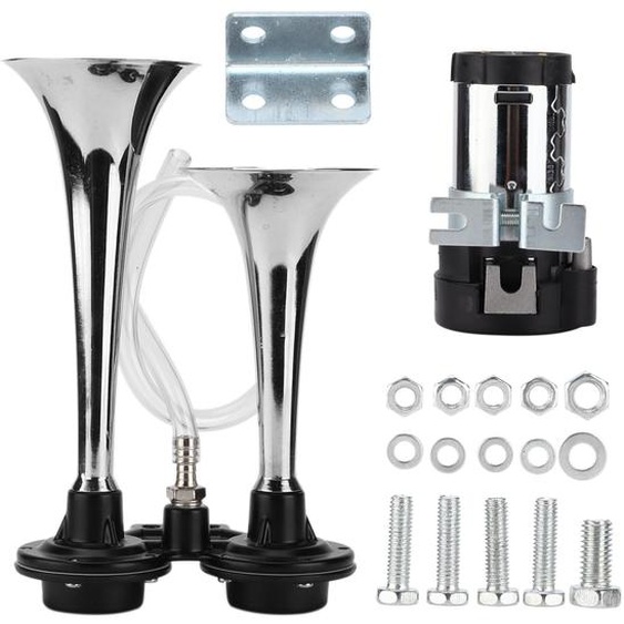 Double klaxon, 12 V, 150 dB, bobine en cuivre avec compresseur, pièce de rechange pour voitures, SUV, motos, bateaux, bus