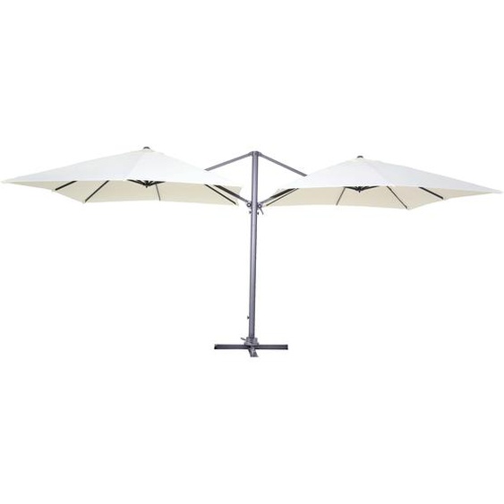 Double parasol déporté carré (3 x 3m) - 250g/m²