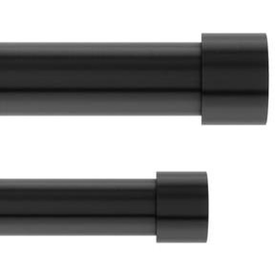 Double tringle à rideaux D25mm ext. 167-304cm
