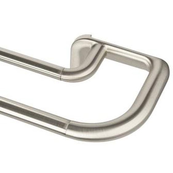 Double tringle à  rideaux ext. 76-213cm D19mm