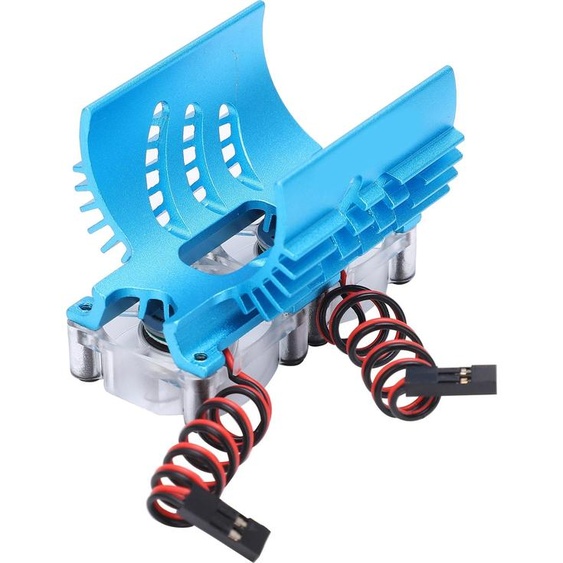 Double ventilateur de refroidissement moteur Twin radiateur 40-42 mm pour 1/8 RC Carblue
