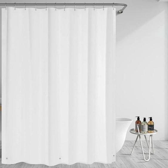 Doublure de rideau de douche transparente, doublure de douche en plastique 72x72, doublure de rideau de douche PEVA imperméable,