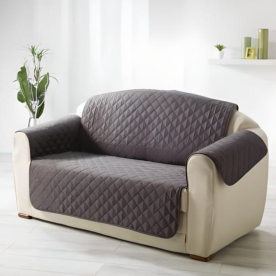 Protège canapé - DOUCEUR dINTERIEUR - Club - 223x179 cm - Microfibre - Anthracite