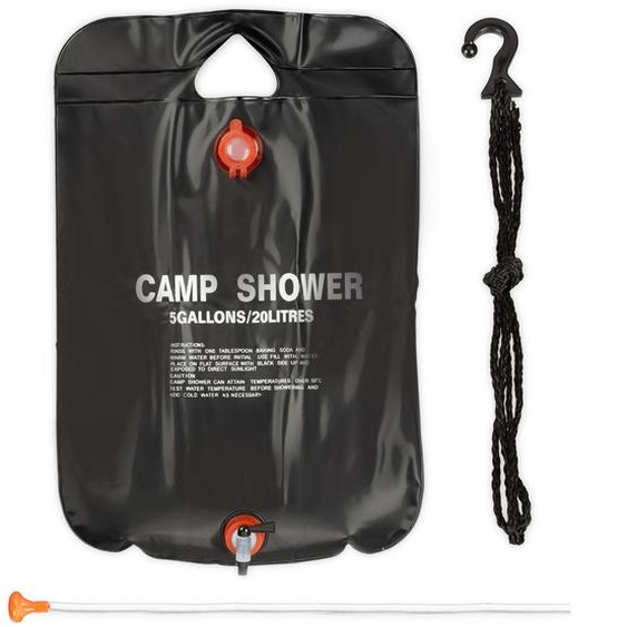 Douche de camping Douche de 20 litres, PVC, épaisseur 45 mm, max. 50 °C