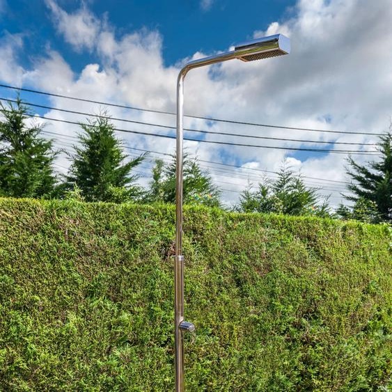 Douche de jardin en acier inoxydable