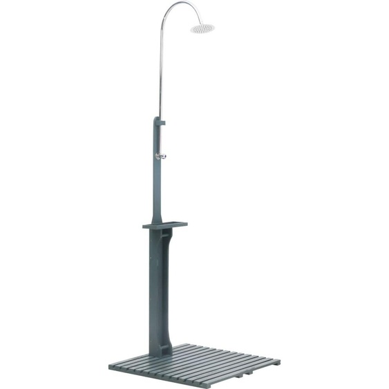 Douche de jardin Anthracite Bois