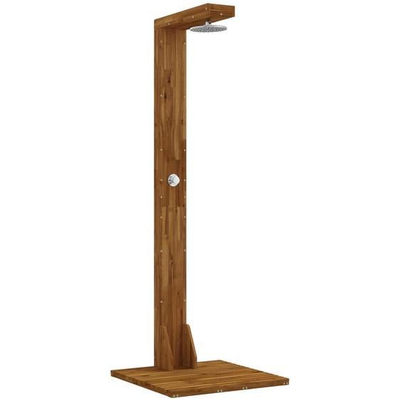 Douche extérieure, 210,5 cm. Bois dacacia et acier inoxydable