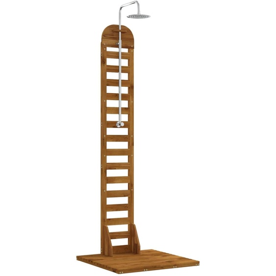 Douche extérieure, 225 cm. Bois dacacia et acier inoxydable